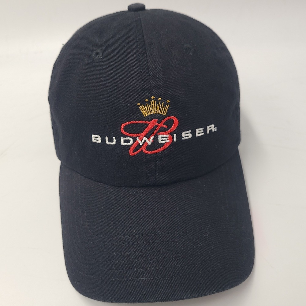 Vintage Budweiser Hat Strapback Black‎ Beer Adjustable 2003 Bud Casual Wear Men